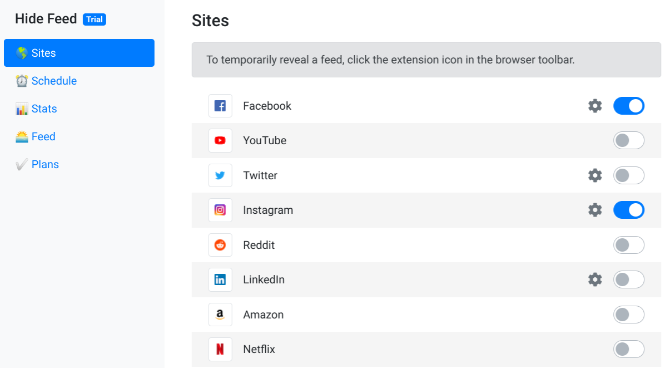 Die Browser-Erweiterung "Feed ausblenden" behandelt Online-Ablenkungen, ohne Websites zu blockieren