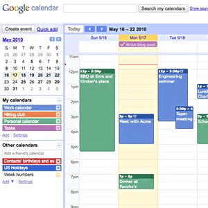 SMS an Google Kalender