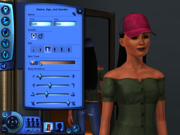 Erstelle einen Sim in Die Sims 3