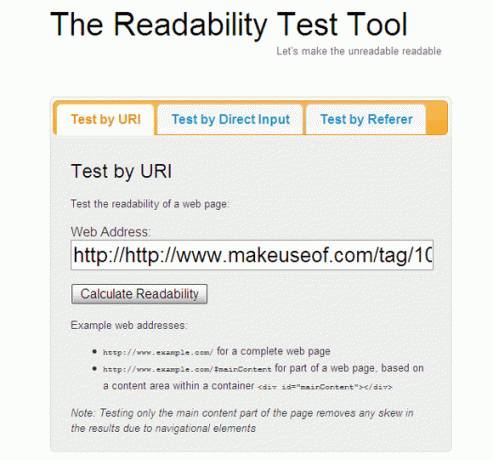 Lesbarkeit Web-Tools