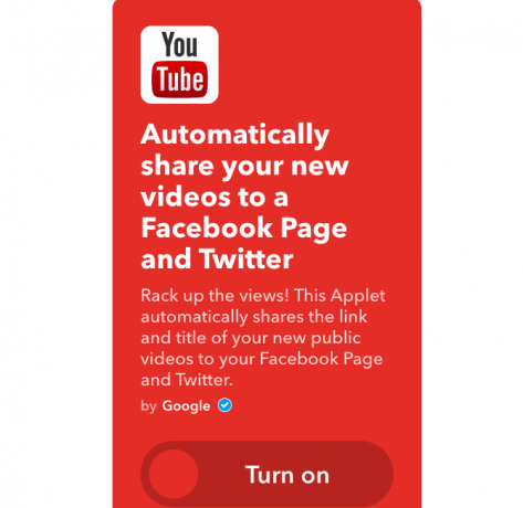 youtube ifttt auf Twitter und Facebook teilen