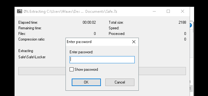 So schützen Sie einen Ordner in der Windows-Zip-Datei Kennwort eingeben