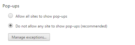 Chrom-Popup