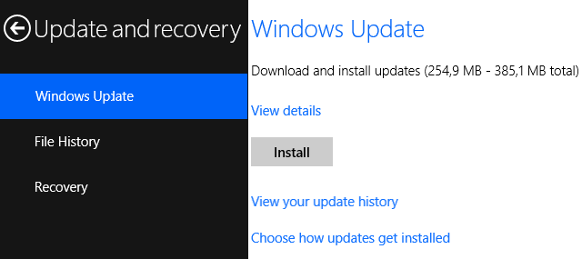 Installieren Sie Windows Update