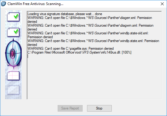 ClamWin Antivirus-Scan