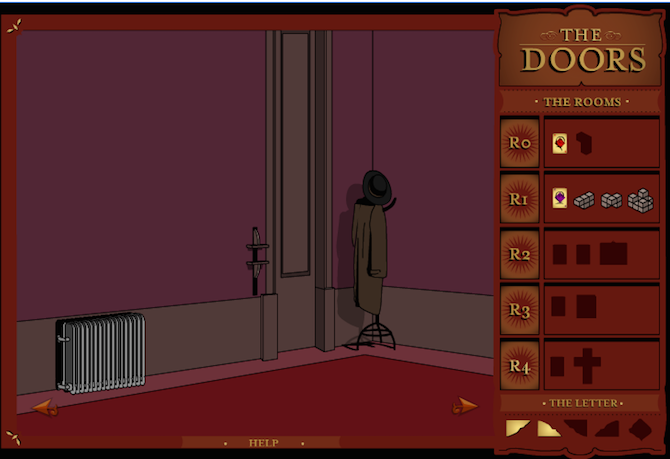 Ein Screenshot von The Doors mit einem Beispiel des Inventarsystems