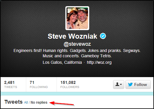 Twitter-Follower verlieren? 10 Dos & Don'ts, um Ihre Anhänger zu halten und neue anzuziehen Steve Wozniak ist kein Snob1