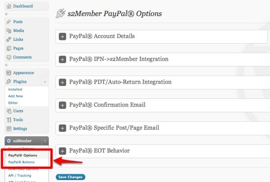 So erstellen Sie eine Website nur für Mitglieder mit WordPress 07 s2Member PayPal-Optionen