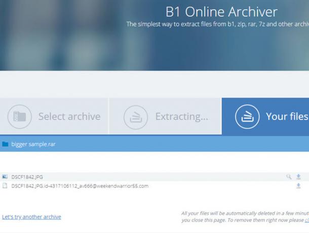 B1 Online-Archivierer