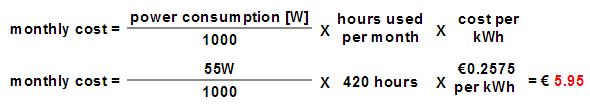 Kosten für die Nutzung eines Computers