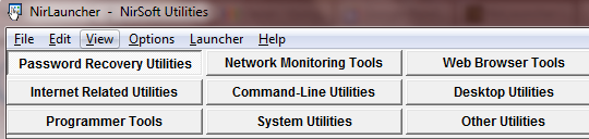 NirLauncher - Fantastische tragbare Dienstprogramme für Ihr Flash-Laufwerk cat1