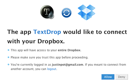 Dropbox-Textdatei bearbeiten