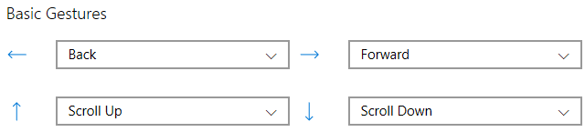 Edge Basic Mausgesten