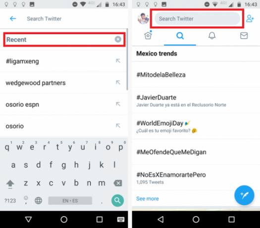 Twitter Geschichte Android