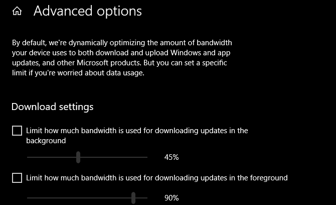 Windows 10 Update Bandbreitennutzung