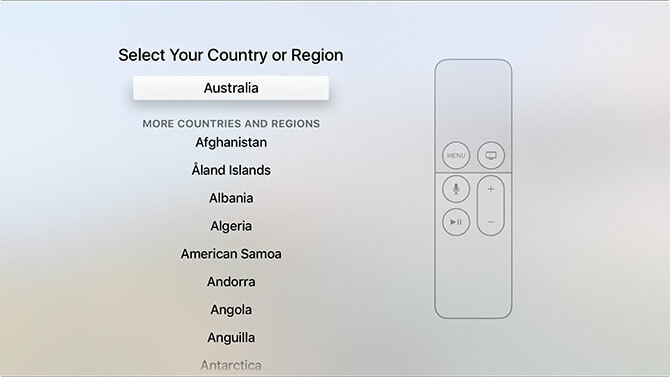 So richten Sie Ihre Apple TV Apple TV-Region ein und verwenden sie