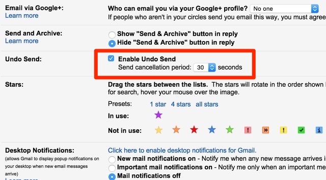 Google Mail-Undo-Send