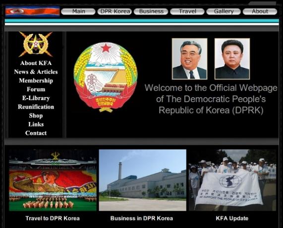 Nordkorea Websites