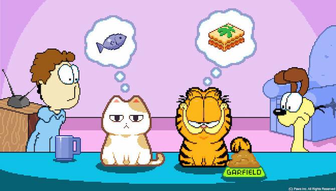 nom cat garfield