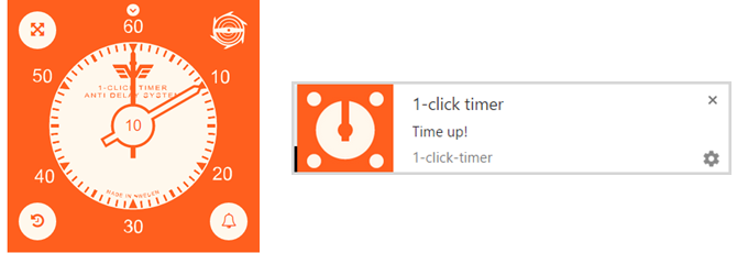 1Klicktimer-Timer-App Chrome