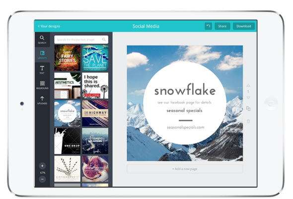 Canva iPad App | Entwerfen Sie mit der Canva iPad App Safari Today um 11 53 31 Uhr