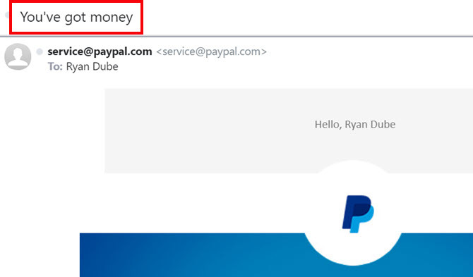 Paypal E-Mail-Benachrichtigung