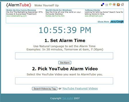 AlarmTube - Online-Wecker
