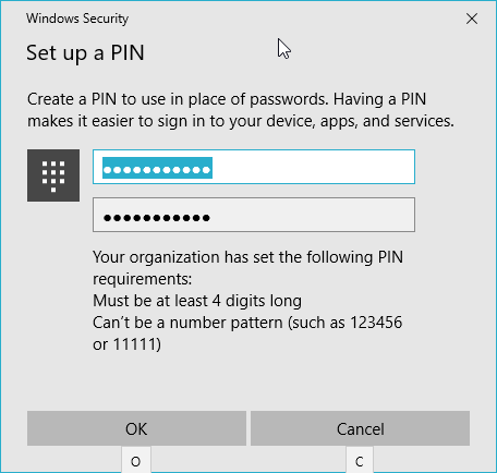 Windows 10 Pin-Passwort setzen