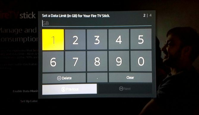 Einrichten des Amazon Fire TV Stick: Legen Sie ein Datenlimit für den Fire TV Stick fest