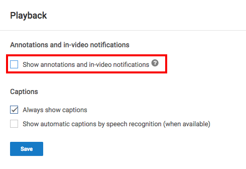 So deaktivieren Sie die nervigen Anmerkungen von YouTube Annotations1