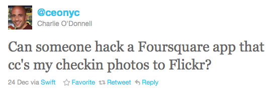 flickr foursquare