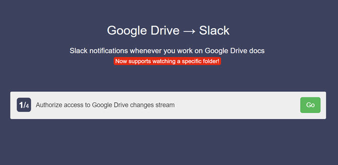 Integriere Google Drive in Slack