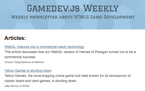 Programmierung-Newsletter-gamedev-js