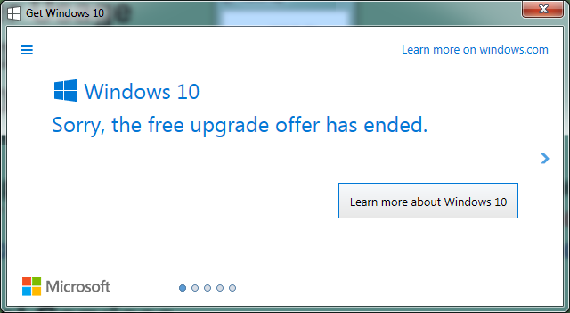 Windows 10-Upgrade abgelaufen
