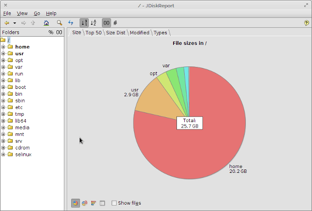 7 großartige Apps zum Anzeigen der Festplattennutzung in Linux-Festplattenanalysatoren jdiskreport