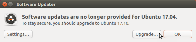 Für Ubuntu 17.04 werden keine Updates mehr bereitgestellt