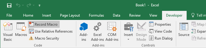 Wie zeichnet man ein Makro in Excel 2016 auf?