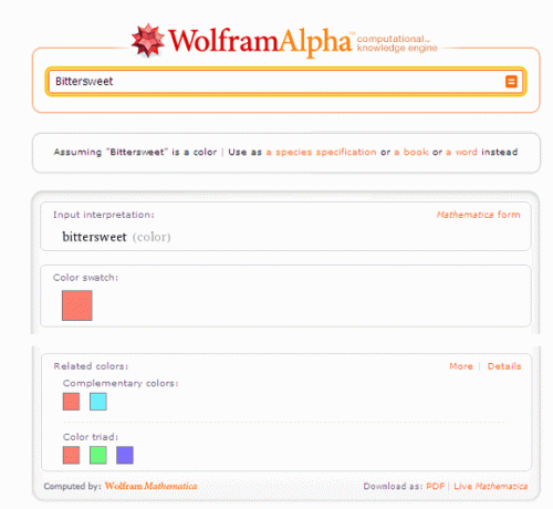 Wolfram Alpha-Suchmaschine