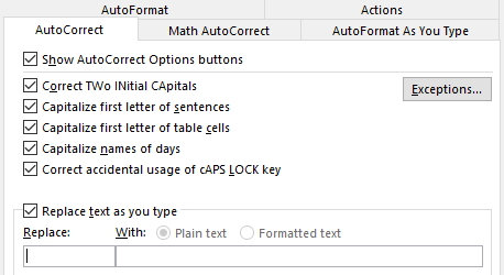 Rechtschreib- und Grammatikprüfung in Microsoft Word MS Word Autokorrektur