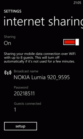 Tether Nokia Lumia 920