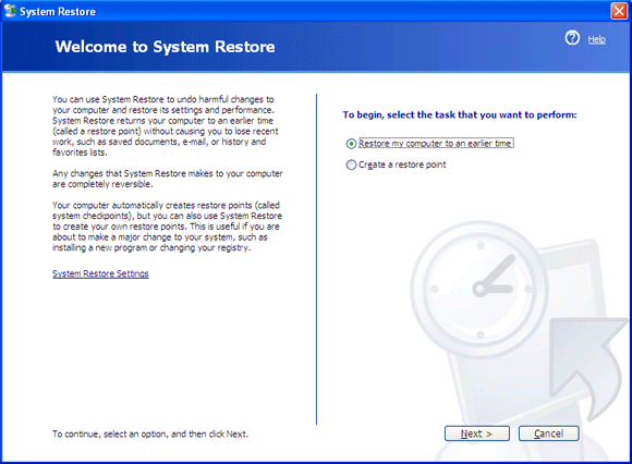 Windows-Systemwiederherstellung