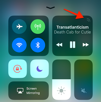 AirPlay-Verknüpfung für das iOS 11 Control Center