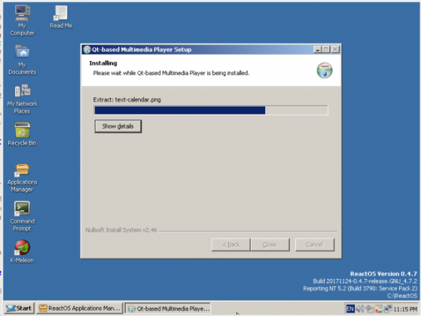 Reactos Bewertung qmmp installieren