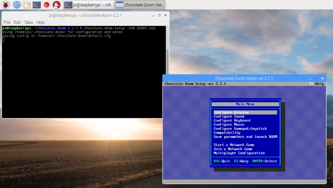 Doom Pi Setup starten