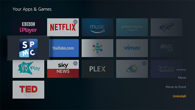 Amazon Fire deinstallieren Apps