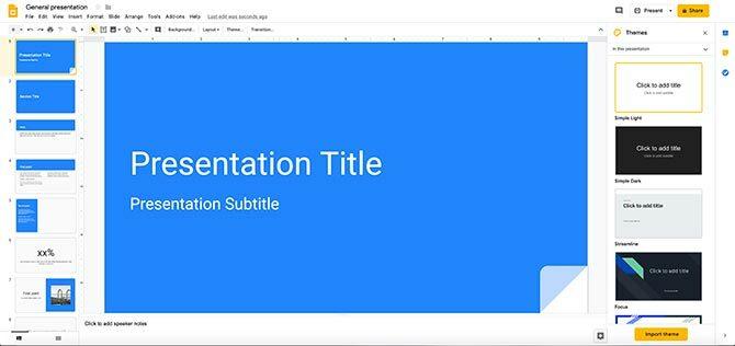 So erstellen Sie eine Präsentation Google Slides Workspace