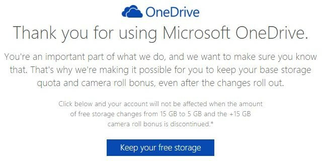 Behalten Sie OneDrive Storage