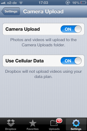 Dropbox - Eine der unverzichtbaren Apps, wenn Sie ein iPhone besitzen dropboxsettings2