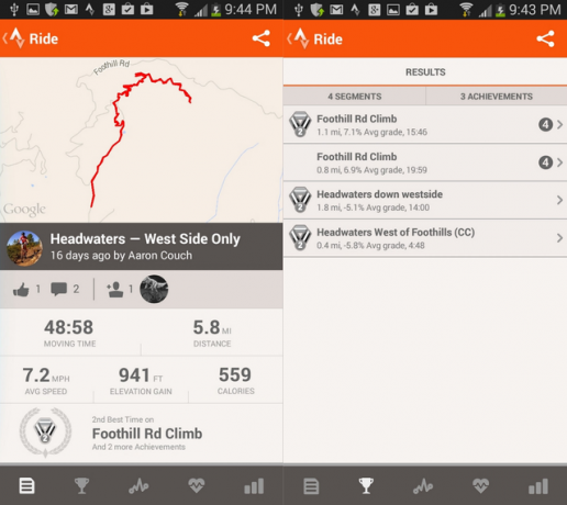 4 Strava - View Ride & Segmente