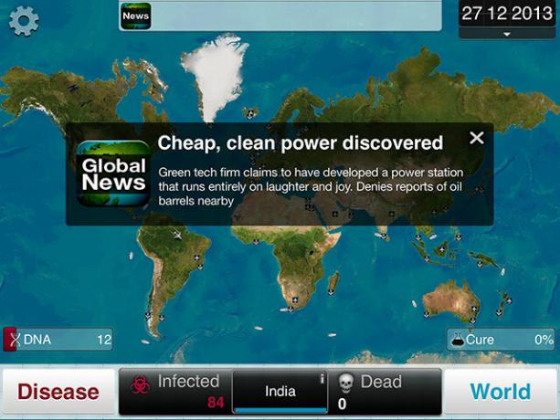 Wählen Sie eine Krankheit und vernichten Sie die Menschheit in Plague Inc. Komödie